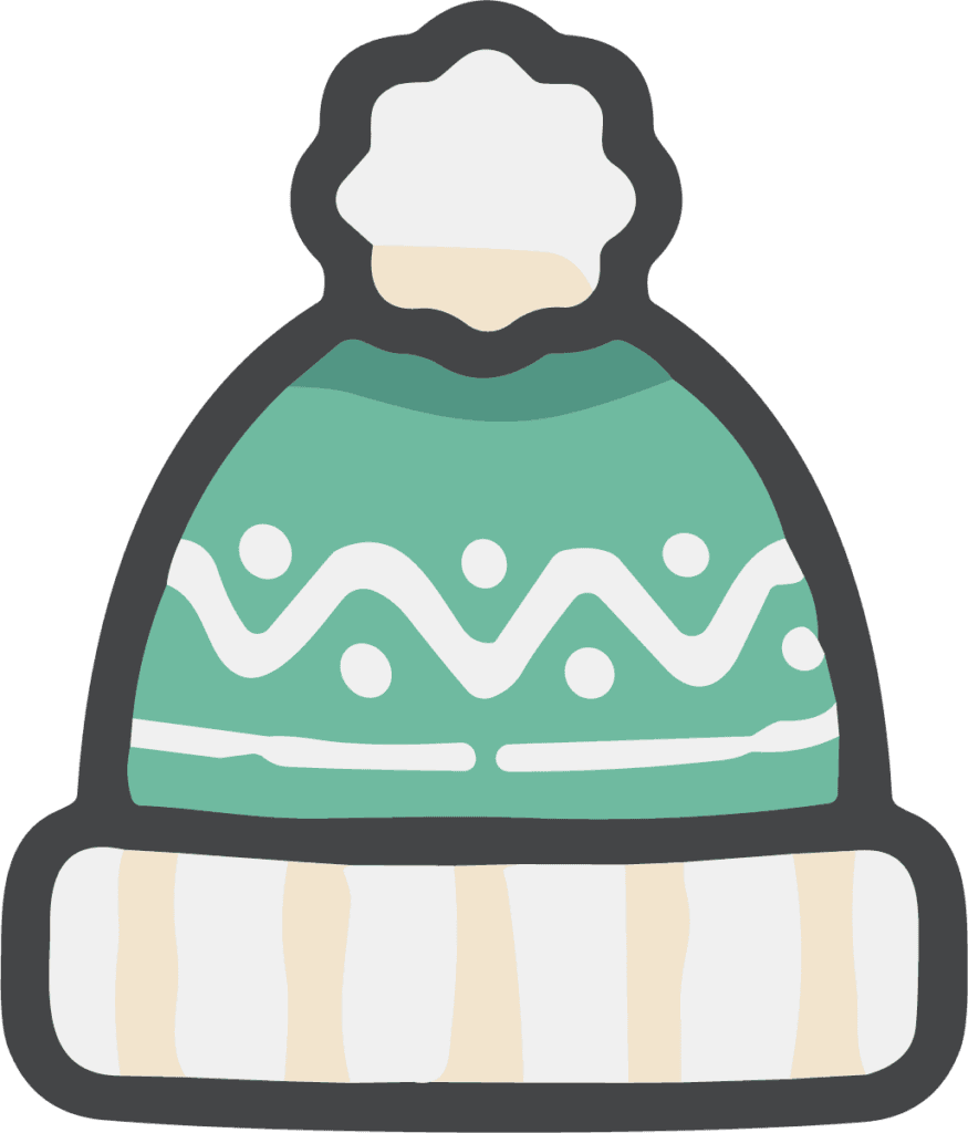 Winter Beanie Hat SVG Cozy Knit Vector