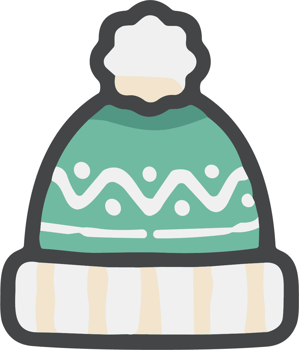 Winter Beanie Hat SVG Cozy Knit Vector - Image 1