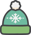 Winter Beanie Hat SVG Cozy Snowflake Vector