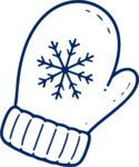 Winter Mitten SVG Cozy Snowflake Vector