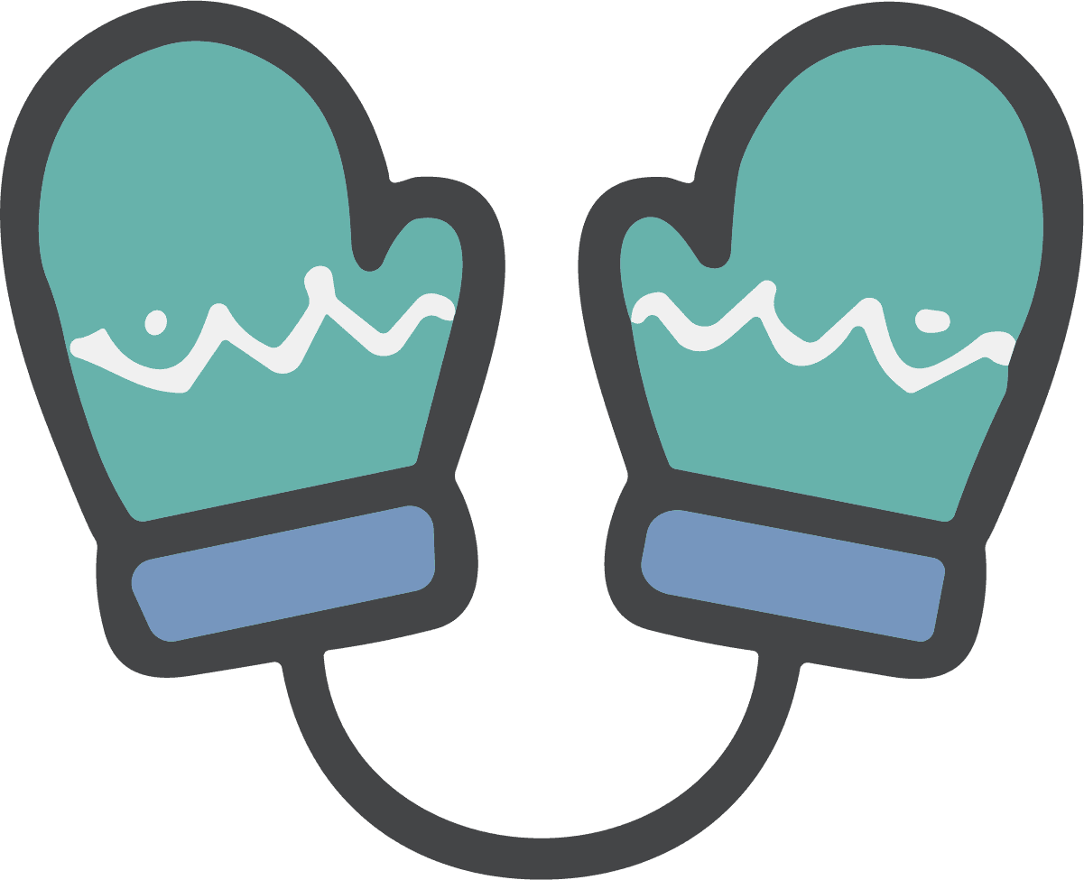 Winter Mittens SVG Cozy Knit Vector - Image 1