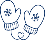 Winter Mittens SVG Cozy Snowflake Vector