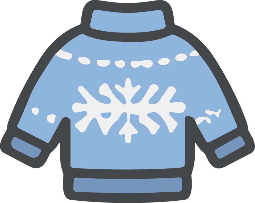Winter Sweater SVG Cozy Knit Vector