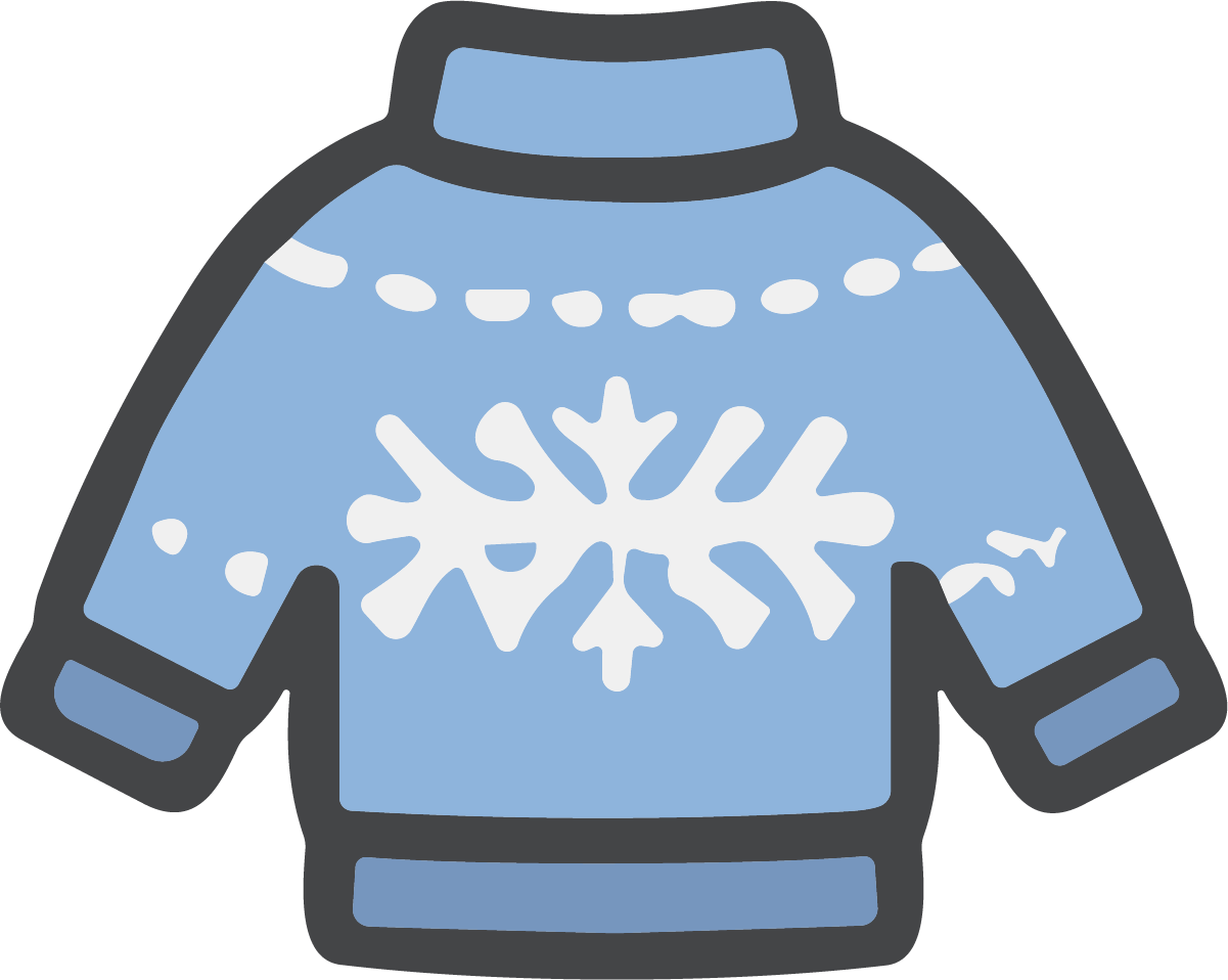 Winter Sweater SVG Cozy Knit Vector - Image 1