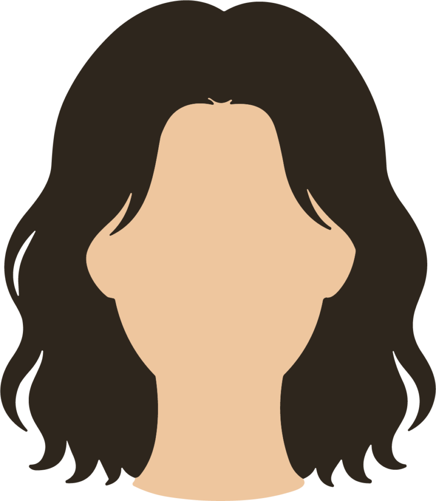 Woman Face Avatar SVG Faceless Portrait Vector