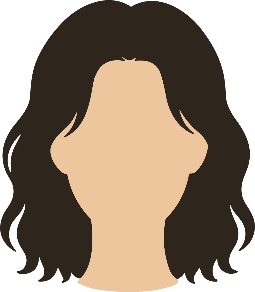 Woman Face Avatar SVG Faceless Portrait Vector - Image 1
