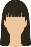Woman With Bangs SVG Faceless Portrait Vector