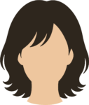 Woman With Bob Haircut SVG Faceless Portrait Vector
