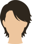Woman With Hair SVG Layered Bob Vector