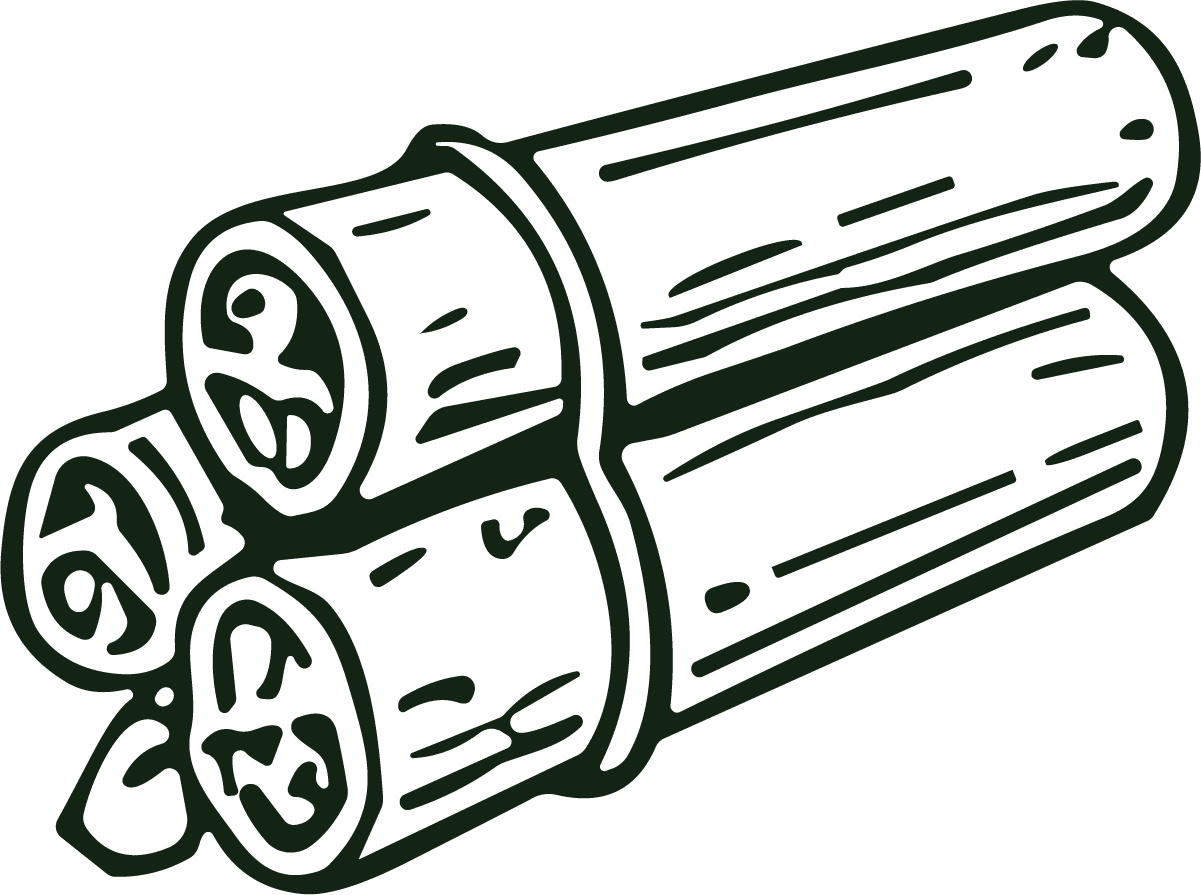 Wood Logs SVG Bold Outline Vector - Image 1