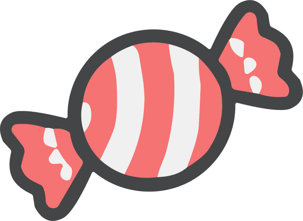 Wrapped Candy SVG Sweet Striped Vector