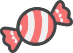 Wrapped Candy SVG Sweet Striped Vector