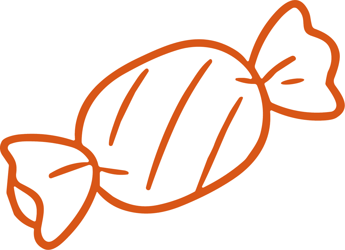 Wrapped Candy SVG Bold Outline Vector - Image 1