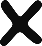 X Mark SVG Bold Close Icon Vector