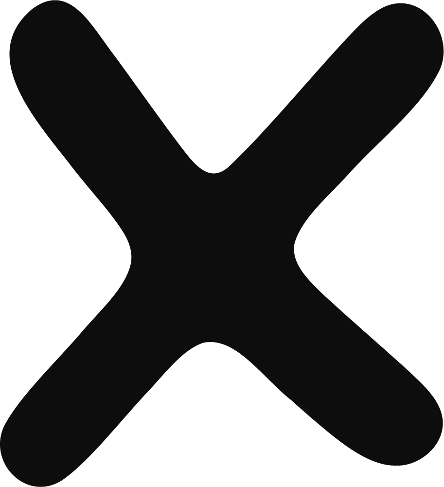 X Mark SVG Bold Close Icon Vector