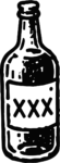 XXX Moonshine Bottle SVG Bold Black Ink Vector