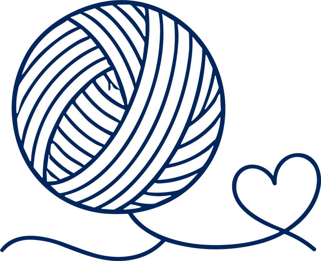 Yarn Ball SVG Cozy Craft Line Vector
