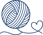 Yarn Ball SVG Cozy Craft Line Vector