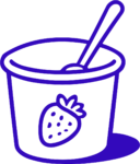 Yogurt Cup SVG Bold Outline Vector