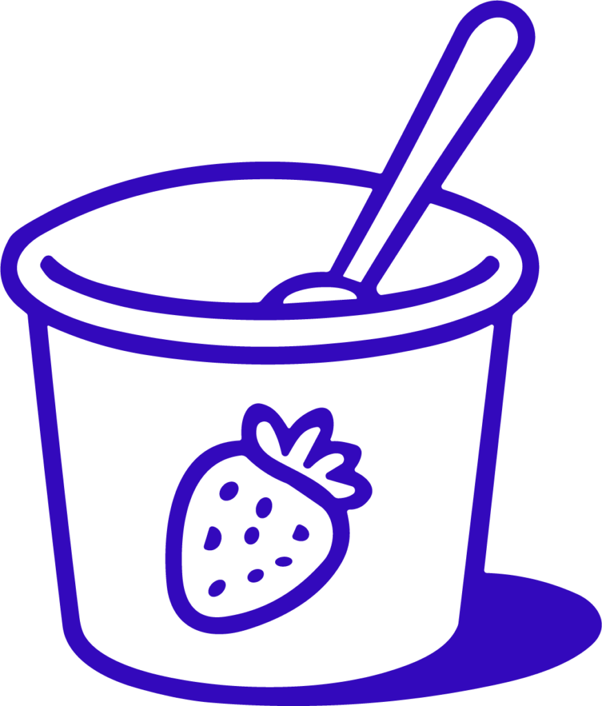 Yogurt Cup SVG Bold Outline Vector