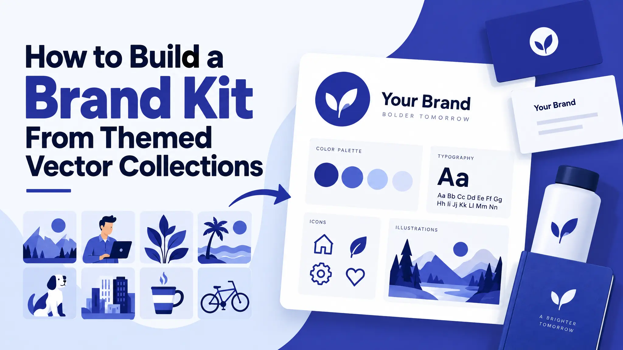 How to Build a Brand Kit From Themed Vector Collections
