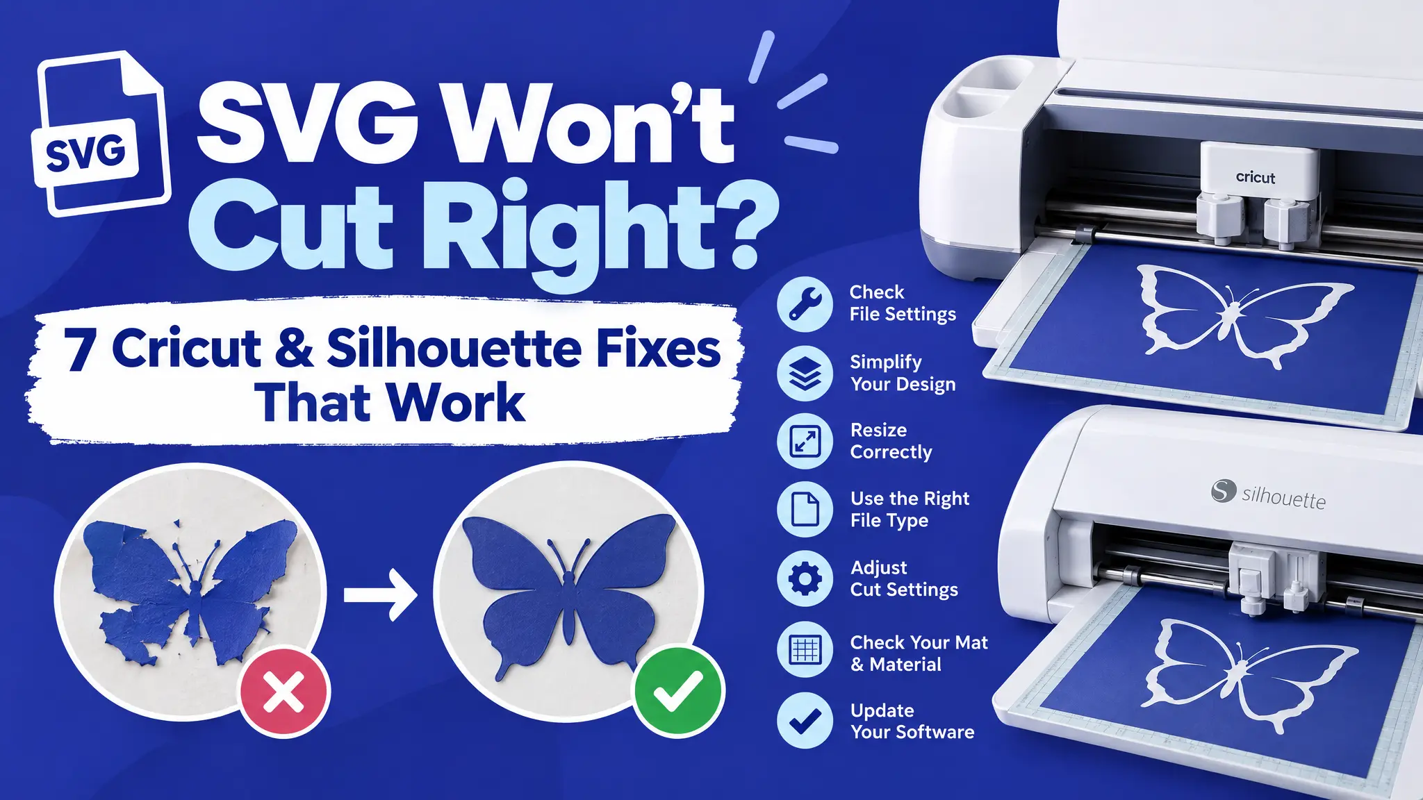 SVG Won’t Cut Right? 7 Cricut & Silhouette Fixes That Work