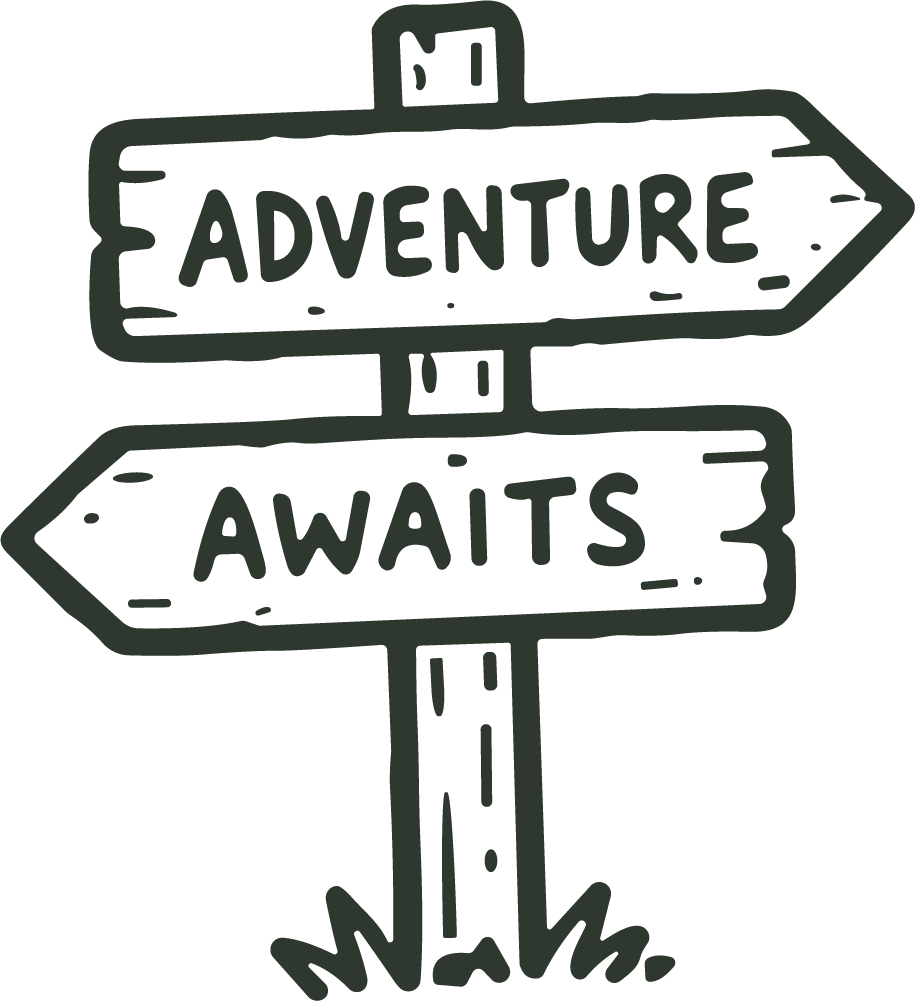 Adventure Signpost SVG Rustic Sketch Vector