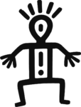 Alarmed Stick Figure SVG Startled Pose Vector