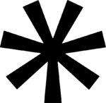 Asterisk Symbol SVG Bold Burst Vector
