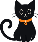 Black Cat SVG Playful Kitty Vector