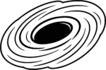 Black Hole SVG Swirling Vortex Vector