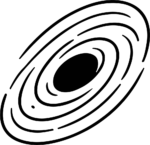 Black Hole SVG Cosmic Spiral Vector