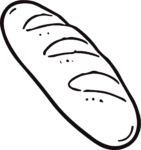 Bread Loaf SVG Simple Outline Vector