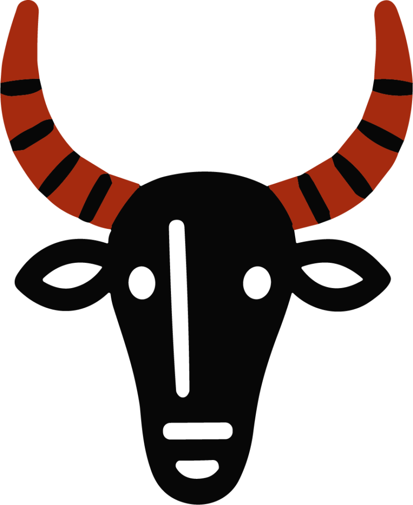 Bull Head Mask SVG Bold Tribal Vector