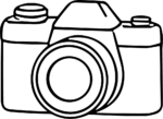 Camera SVG Bold Outline Vector