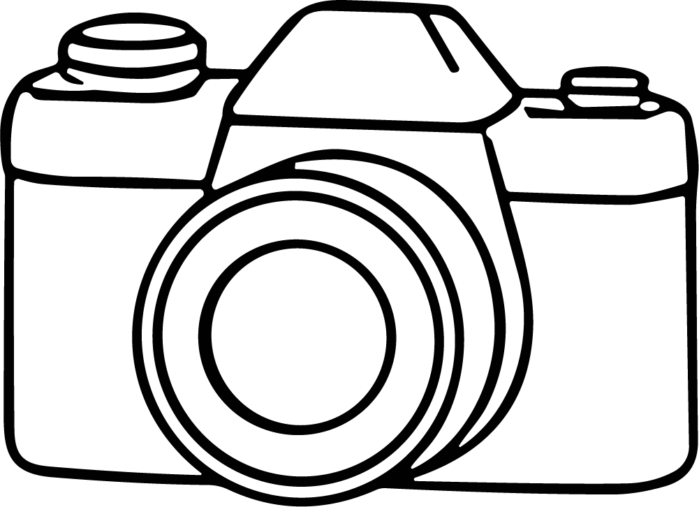 Camera SVG Bold Outline Vector