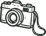 Camera SVG Sketchy Outline Vector