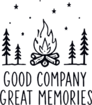 Campfire Scene SVG Starry Campsite Vector