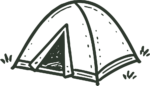 Camping Tent SVG Rustic Sketch Vector