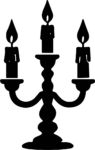 Candelabra SVG Silhouette Elegance Vector