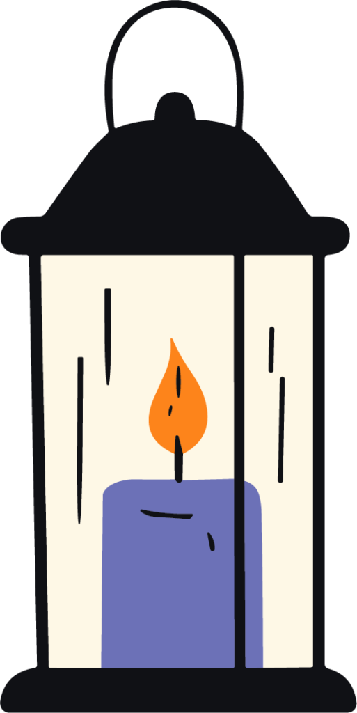 Candle Lantern SVG Cozy Glow Vector