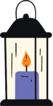 Candle Lantern SVG Cozy Glow Vector