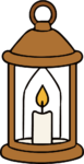 Candle Lantern SVG Cozy Glow Vector