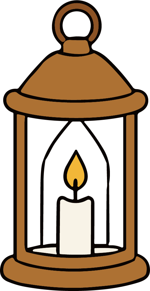 Candle Lantern SVG Cozy Glow Vector