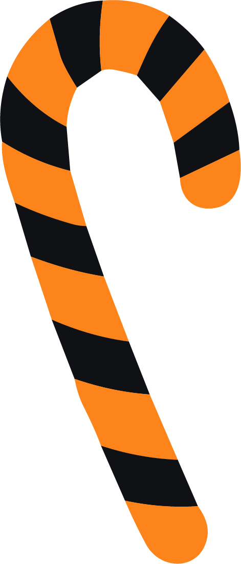 Candy Cane SVG Bold Stripes Vector - Image 1