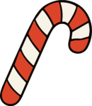 Candy Cane SVG Festive Stripes Vector