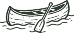 Canoe With Paddle SVG Rustic Sketch Vector