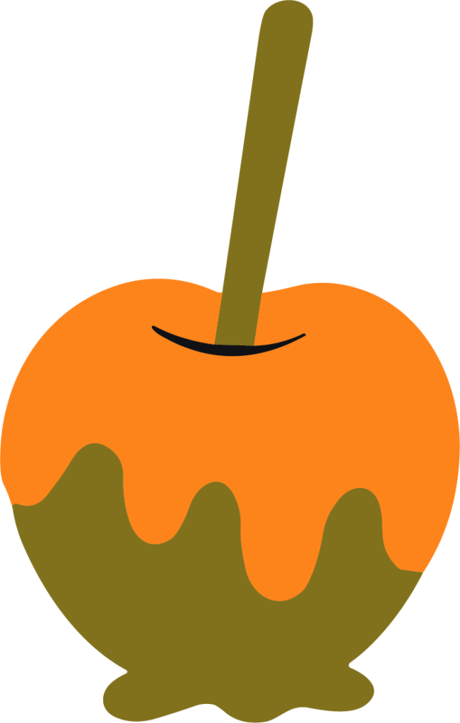 Caramel Apple SVG Melty Autumn Vector