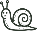 Cartoon Snail SVG Cheerful Outline Vector