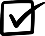 Checkbox Checkmark SVG Bold Sketchy Vector